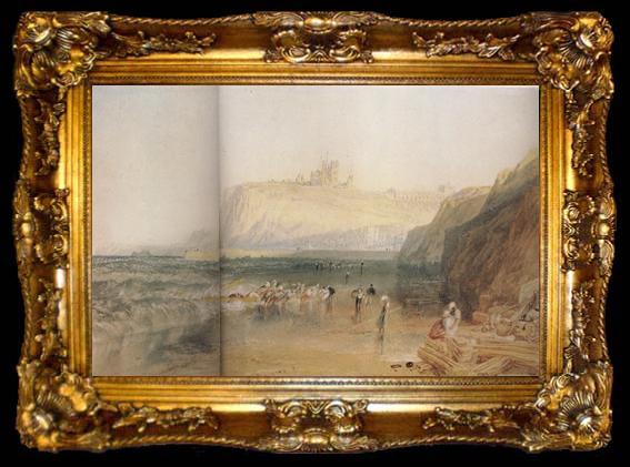 framed  Joseph Mallord William Turner Whiby,Yorkshire (mk31), ta009-2